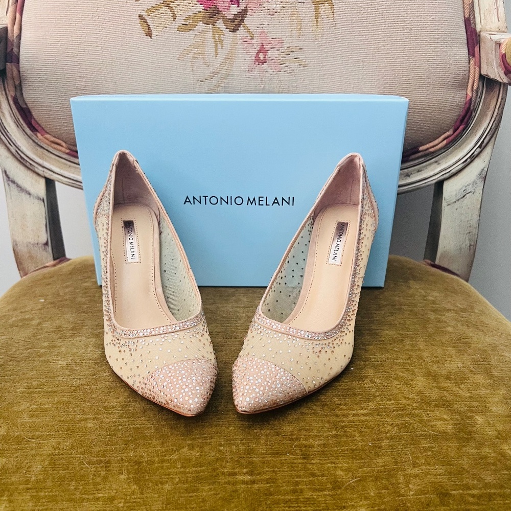 Antonio Melani Embellished Pumps, Sz 8